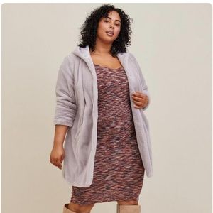 Torrid Size 1 Light Purple Faux Fur Jacket NWT